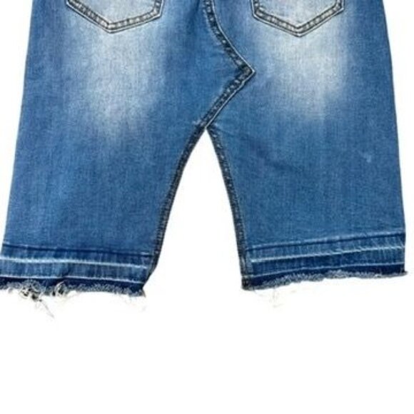 Machine Distressed Ripped Denim Skirt Size M - Picture 4 of 10